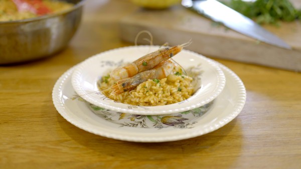 Discover the origins of prawn risotto with Italian chef Valentina Harris