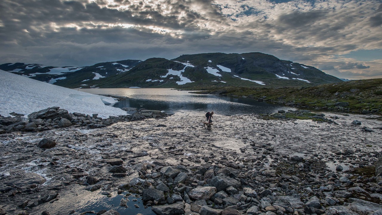 Training with our Viking Expedition Team in Norway’s Finse Plateau)