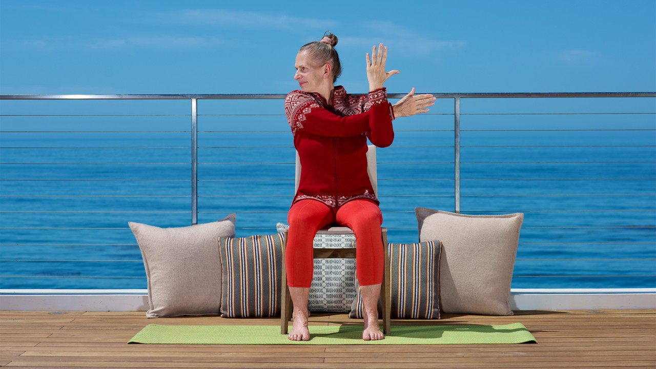 Yoga: Gentle stretches with Mona Therese)