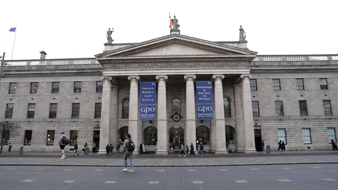 Brush up on Irish history at the General Post Office in Dublin)