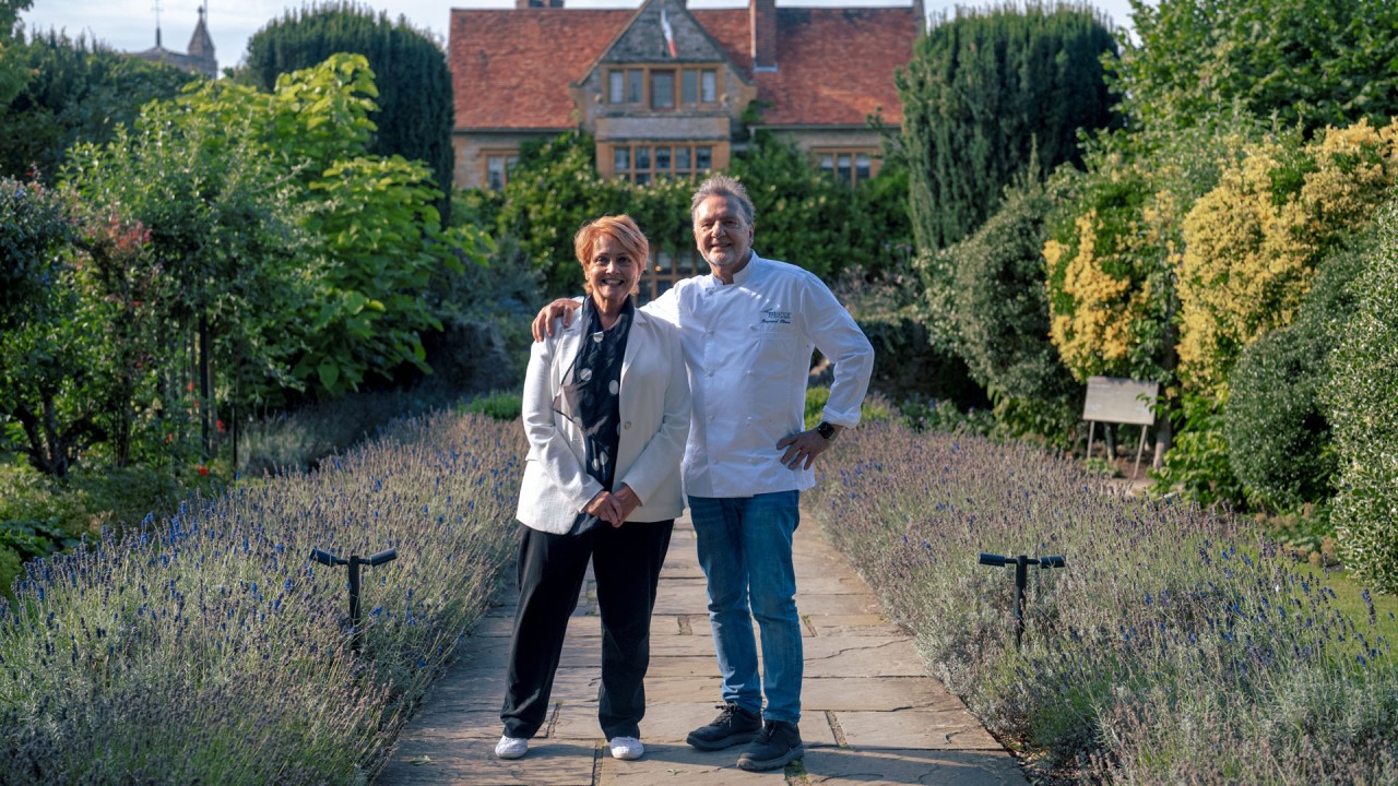 British journalist Anne Diamond interviews French chef Raymond Blanc)