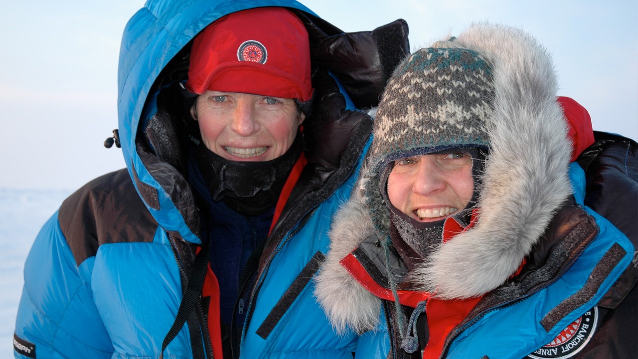 Uncover the remarkable lives of Liv Arnesen and Ann Bancroft, two pioneering polar explorers)