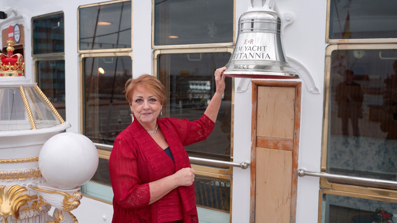 Visit Queen Elizabeth II’s “floating palace” with Anne Diamond OBE)
